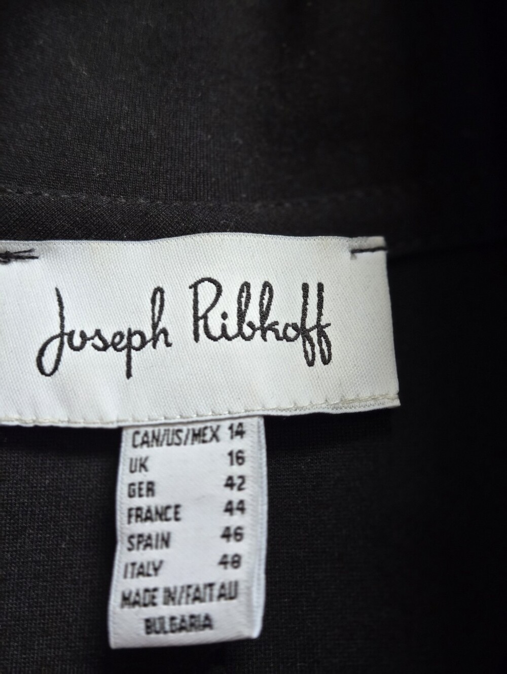 Joseph Ribkoff Black Military Fit And Flare Coat with Gold Buttons. Size 14 - Picture 7 of 11